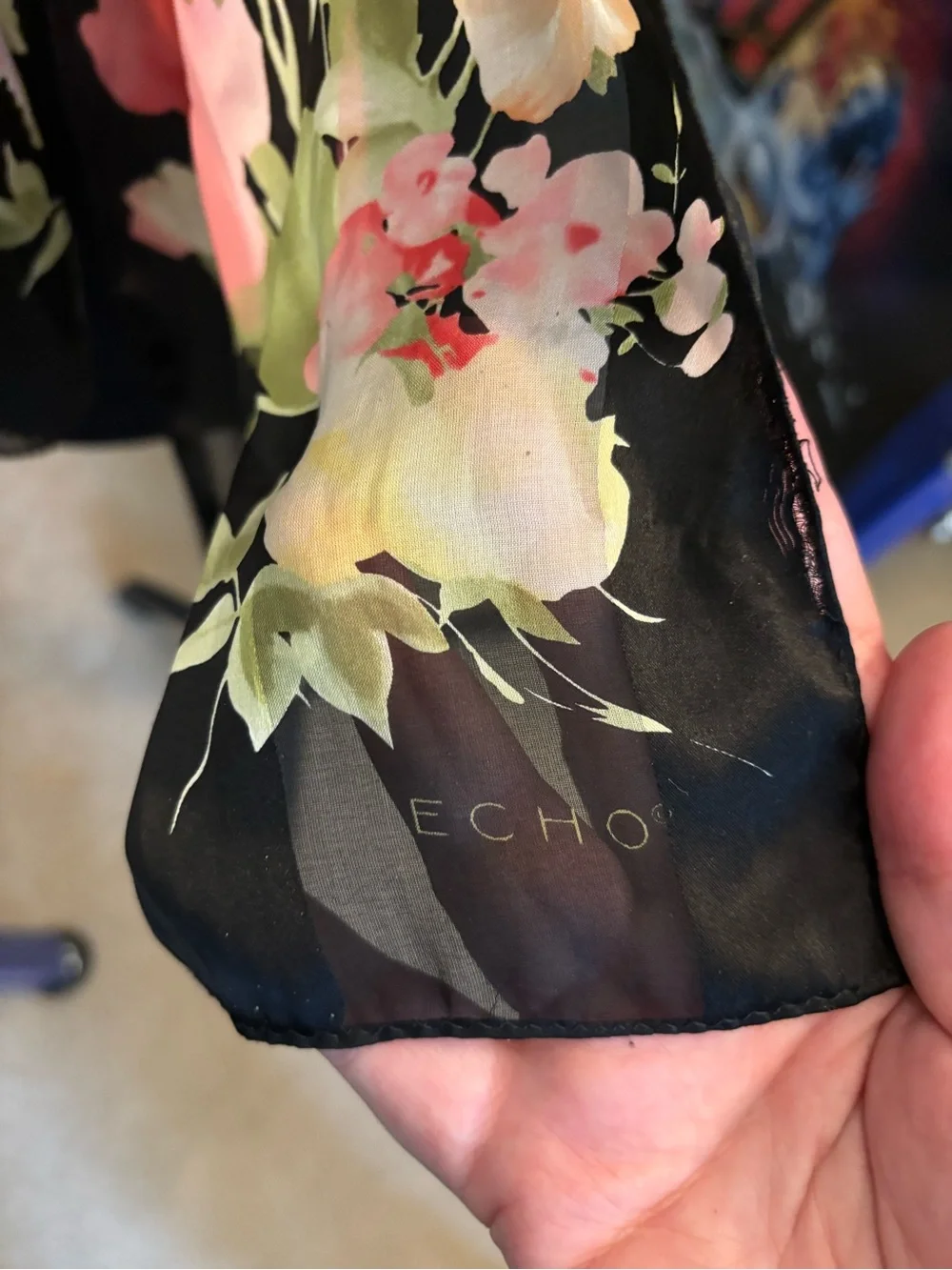 Echo Silk Scarf Vintage